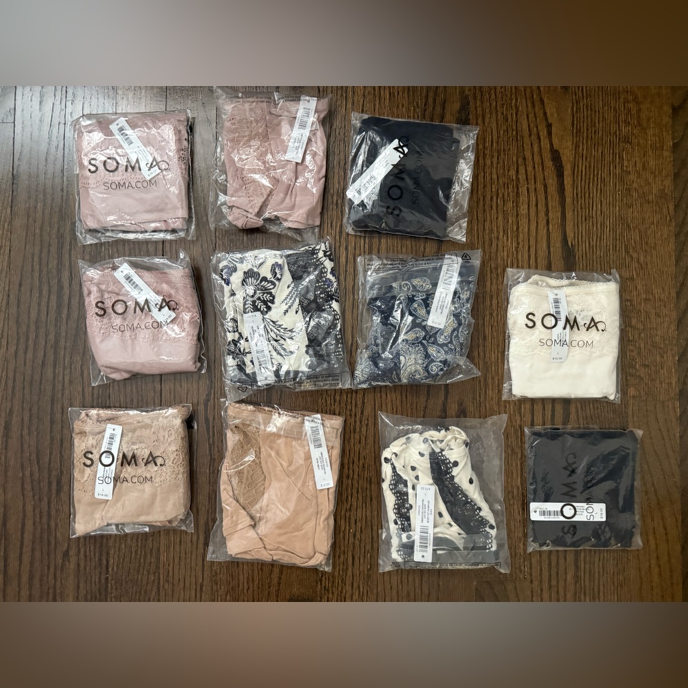 Soma Elegant Lingerie Collection in Pink and Beige